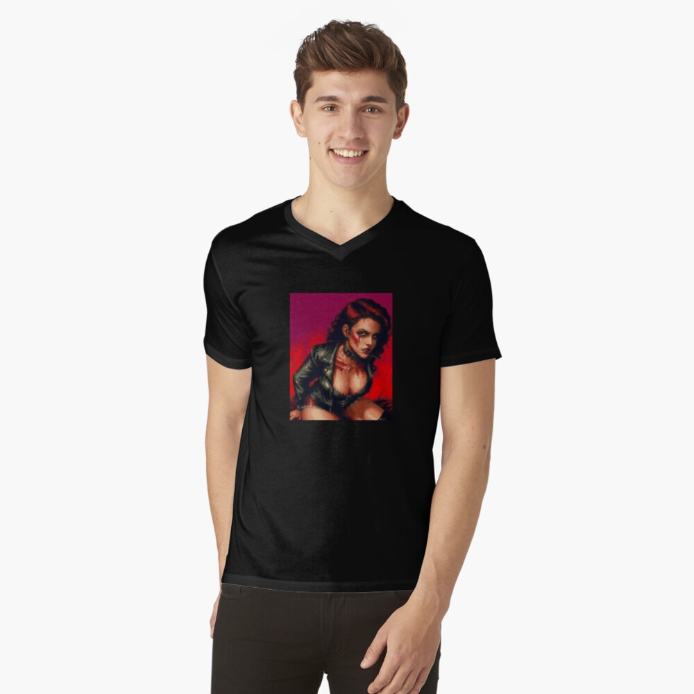Item preview, V-Neck T-Shirt designed and sold by 8bitglam.