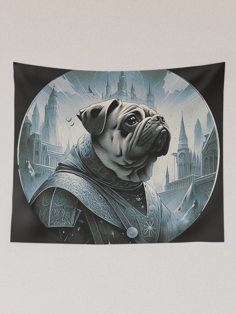 Pug tapestry outlet