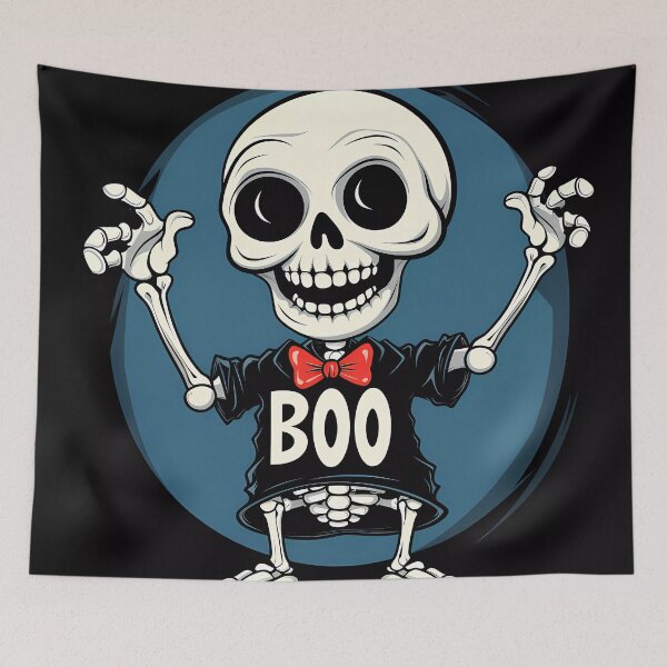 Item preview, "BOOO-Ya! Skeleton Party for Halloween!" designed and sold by Art-Vortex-fr.