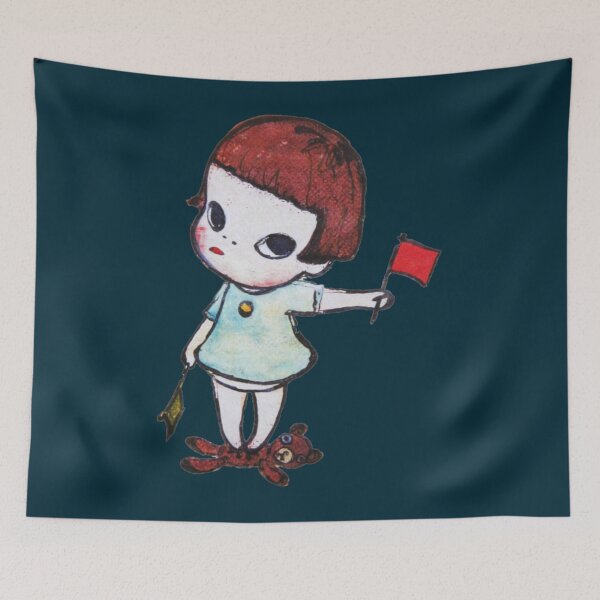 Item preview, Yoshitomo Nara Girl with Signal Flags Tshirt - Yoshitomo Nara Girl with Signal Flags   designed and sold by MaleighaSpruil.
