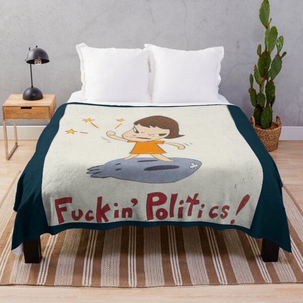 Item preview, yoshitomo nara quot;Fuckin Politics!quot designed and sold by MaleighaSpruil.