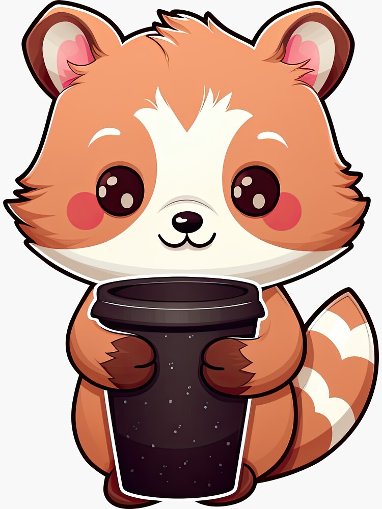 Kawaii Coffee Cup Design 2 Sticker for Sale by eyestetix