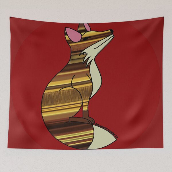 Item preview, Happy Fox - Tigers Eye designed and sold by A-Rickety-Ninja.