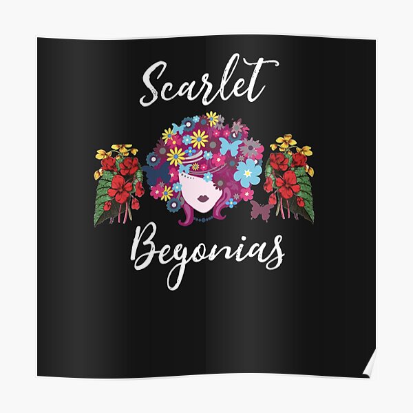 Scarlet Begonias Grateful Dead Lyrics Inspired Wall Art Poster Print