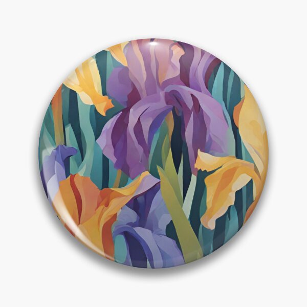 Item preview, Abstract Colorful Irises Pattern designed and sold by calibrit.