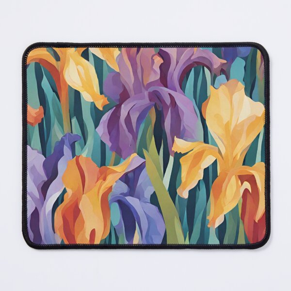 Item preview, Abstract Colorful Irises Pattern designed and sold by calibrit.