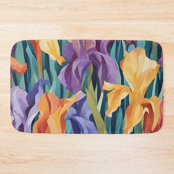 Item preview, Abstract Colorful Irises Pattern designed and sold by calibrit.