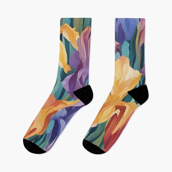 Item preview, Abstract Colorful Irises Pattern designed and sold by calibrit.