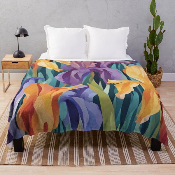 Item preview, Abstract Colorful Irises Pattern designed and sold by calibrit.