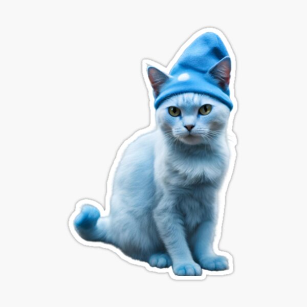 Smurf Cat Whimsy: Embrace Adorable Magic in Feline Blue 