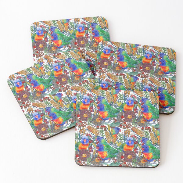 Item preview, Rainbow Lorikeet Botanical Blooms designed and sold by Sketchbook Designs.