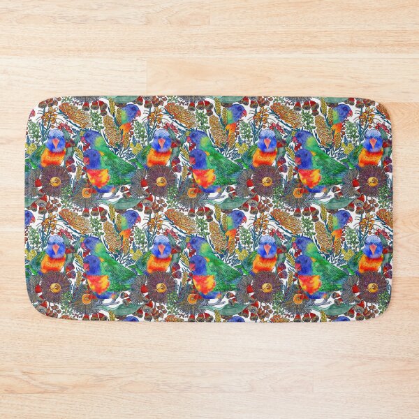 Item preview, Rainbow Lorikeet Botanical Blooms designed and sold by Sketchbook Designs.