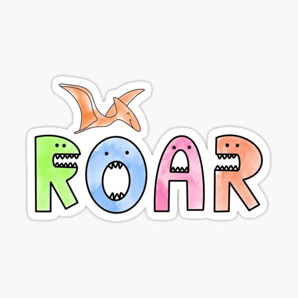 Item preview, “Roar” in dinosaur style! designed and sold by nookieart.