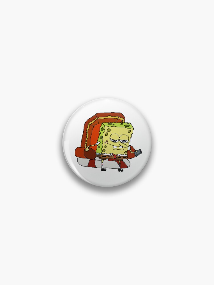 badly drawn spongebob v3  Pin for Sale by wormyart