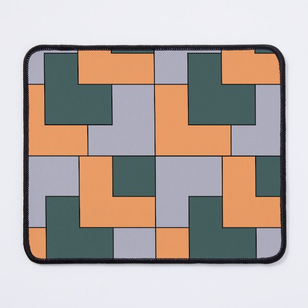 Item preview, Purple Green Orange Squares Geometric Pattern designed and sold by Nisha Prabhu.