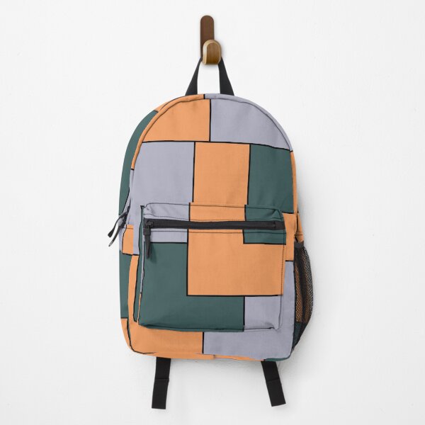 Item preview, Purple Green Orange Squares Geometric Pattern designed and sold by Nisha Prabhu.