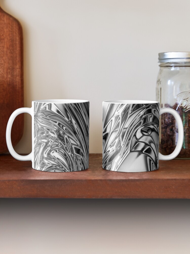 Aluminum Brushed Metal Coffee Mug by Textures