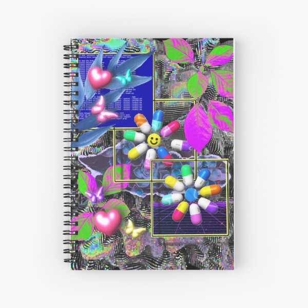 Weirdcore Spiral Notebooks for Sale