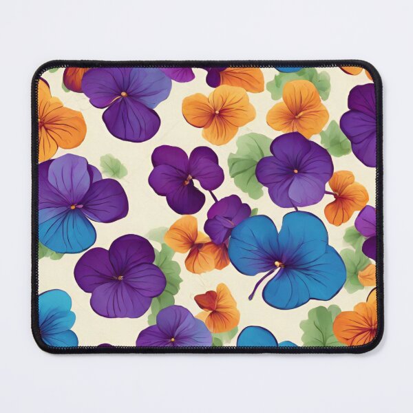 Item preview, Abstract Colorful Pansies and Violets Pattern designed and sold by calibrit.