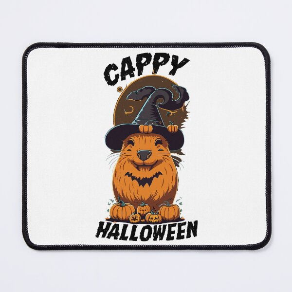 Item preview, Capy Halloween Capybara Wearing Witch Hat With Pumpkin designed and sold by Peculiarts.