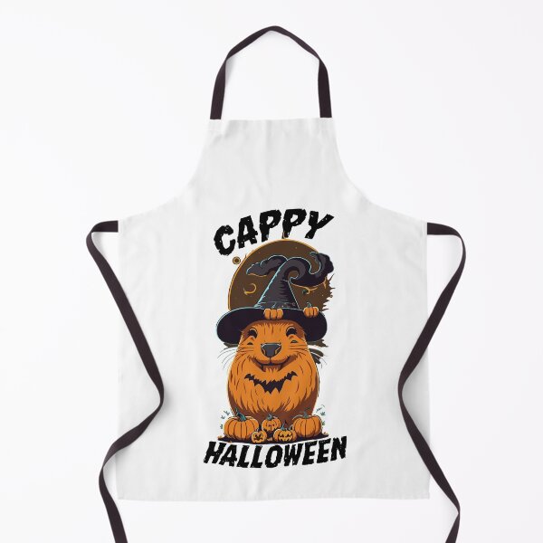 Item preview, Capy Halloween Capybara Wearing Witch Hat With Pumpkin designed and sold by Peculiarts.