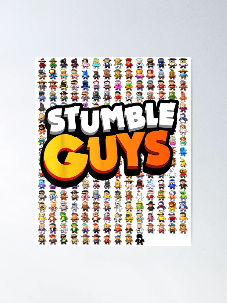 Stumble Guys Guys Funny Game Poster for Sale by Merraosas