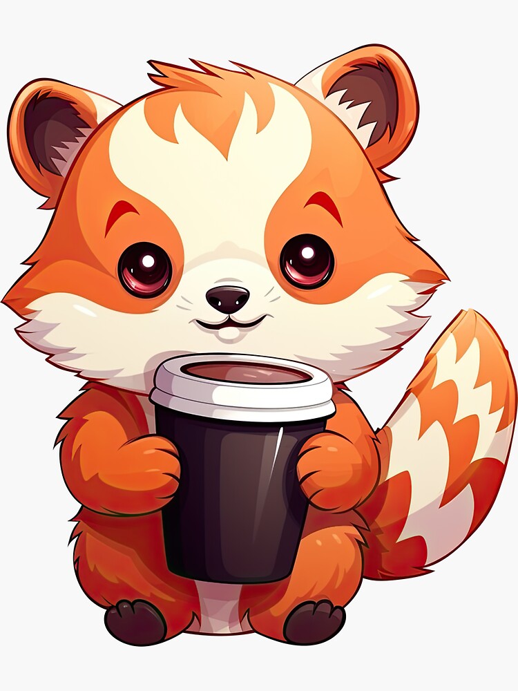 Kawaii Coffee Cup Design 2 Sticker for Sale by eyestetix