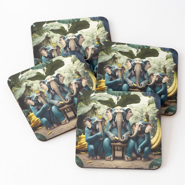 Item preview, “The Elephants’ Feast in the Jungle” designed and sold by Art-Vortex-fr.