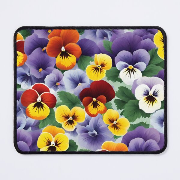 Item preview, Abstract Colorful Pansies Pattern designed and sold by calibrit.