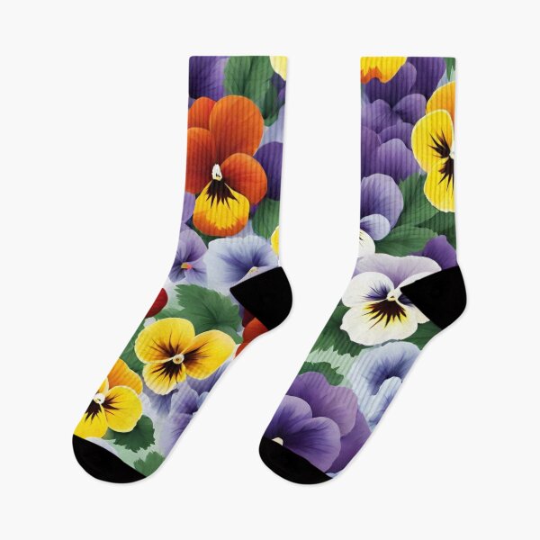 Item preview, Abstract Colorful Pansies Pattern designed and sold by calibrit.