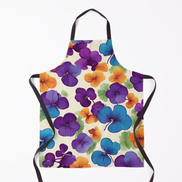 Item preview, Abstract Colorful Pansies and Violets Pattern designed and sold by calibrit.