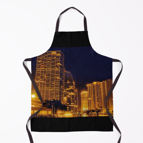 Item preview, Brickell in Miami Florida at night designed and sold by MPixtures.