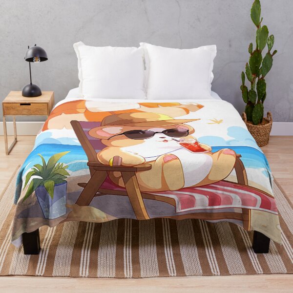 Item preview, Chill Hamster: Sun, Sand, and Shades on the Beach designed and sold by PaintbrushPlace.