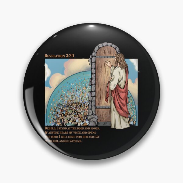 Item preview, Jesus Knocks - Revelation 3:20 designed and sold by ChristlikeMerch.
