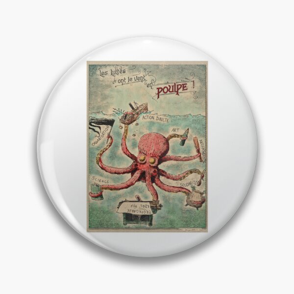 Item preview, Les luttes ont le vent en pouple - Octopus _amp_ revolution designed and sold by cayde-nsimon.