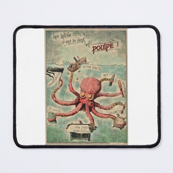 Item preview, Les luttes ont le vent en pouple - Octopus _amp_ revolution designed and sold by cayde-nsimon.