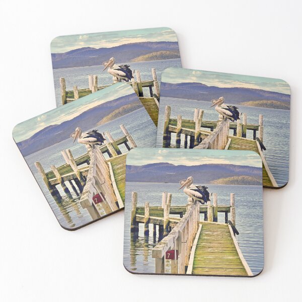 Item preview, Pelican Serenity: A Moment at Karbeethong Jetty designed and sold by Colin Dixon.