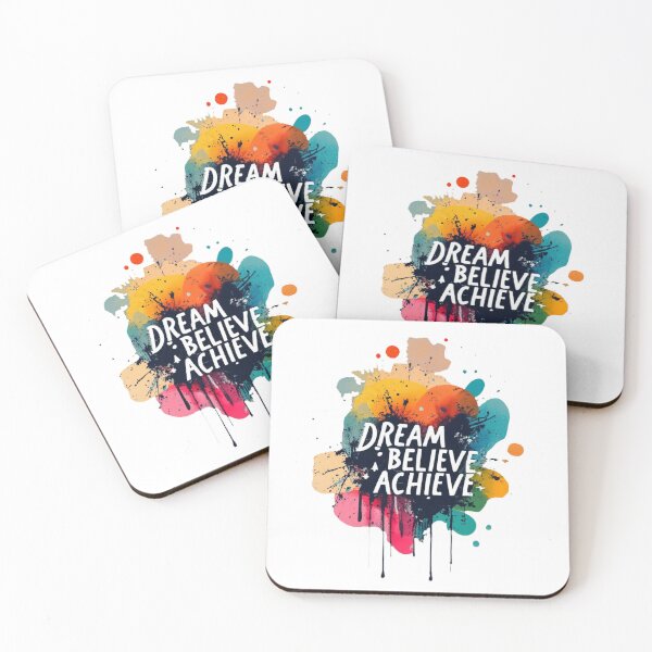 Item preview, Always Remember To Dream, Believe and Achieve inspirational design designed and sold by LivingItFunky.