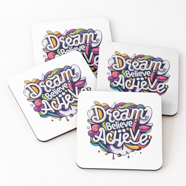Item preview, Big Dreams, Strong Believes lead to greatest Achievements Inspirational design designed and sold by LivingItFunky.