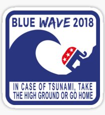 Blue Wave 2018 - Democratic Victory Sticker