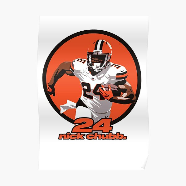 NFL Team Apparel Youth Cleveland Browns Nick Chubb #24 Drip Brown T-Shirt