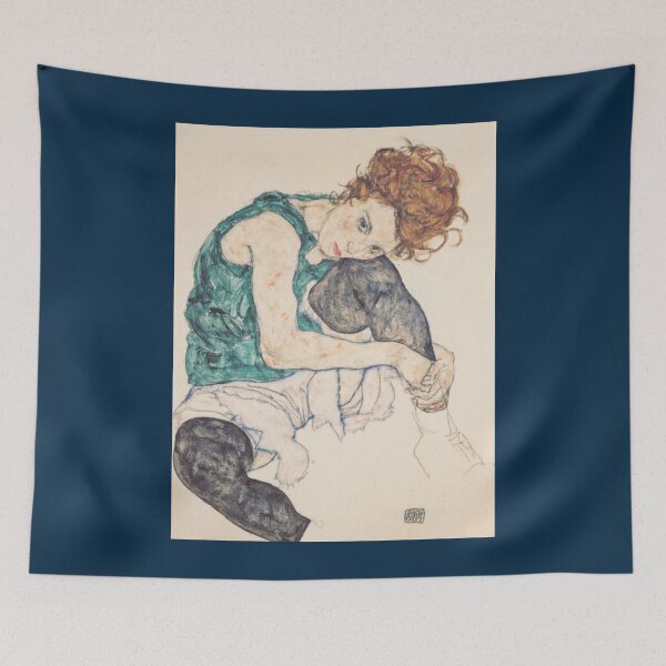 Item preview, Seated Woman With Bent Knee 1917   designed and sold by AugustOkeefe.