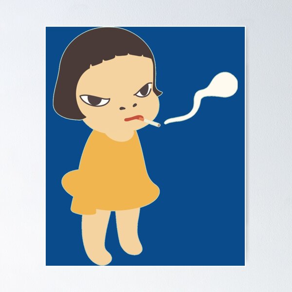 Item preview, smoking yoshitomo nara  designed and sold by AugustOkeefe.