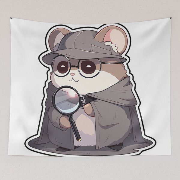 Item preview, Detective Hamster: The Curious Sleuth in a Library designed and sold by PaintbrushPlace.