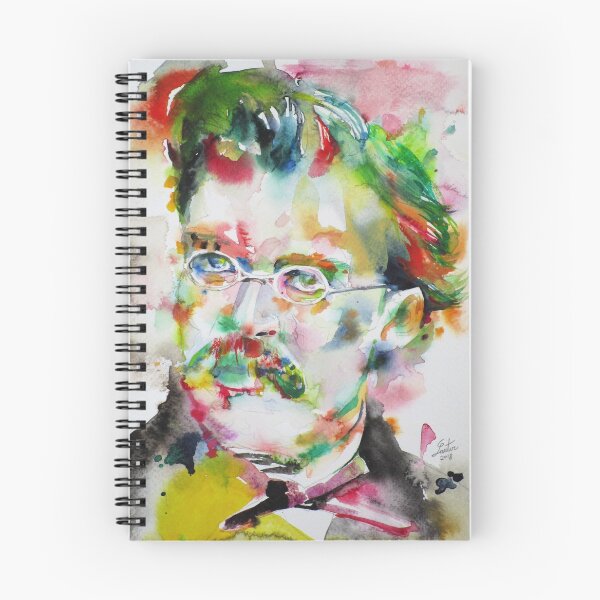 Item preview, FRIEDRICH NIETZSCHE - watercolor portrait.12 designed and sold by lautir.