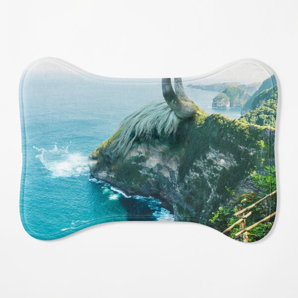Bull Rock surreal landscape Dog Mat