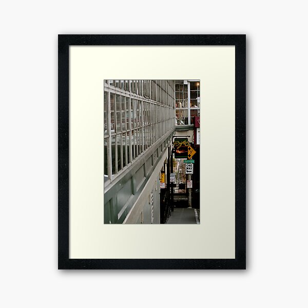One Way, to the Wharf Framed Art Print