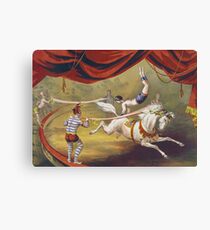 Banner Act - Vintage Circus Art, 1873 Canvas Print