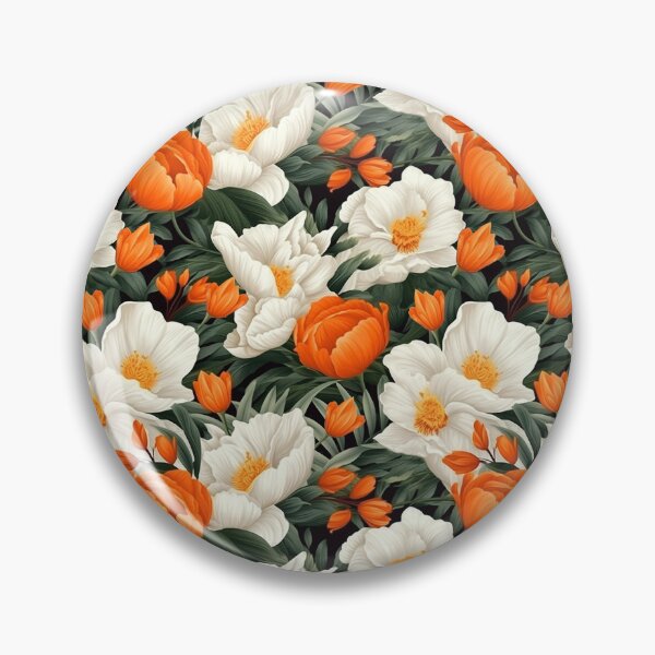 Item preview, Tulip flowers garden orange designed and sold by Alessandro Remo Mazzoni Remotextiles.