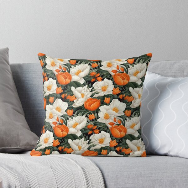 Item preview, Tulip flowers garden orange designed and sold by Alessandro Remo Mazzoni Remotextiles.